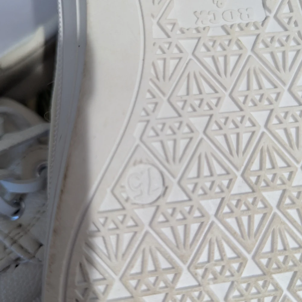 Rock & Candy White Sneakers with Textured Sole